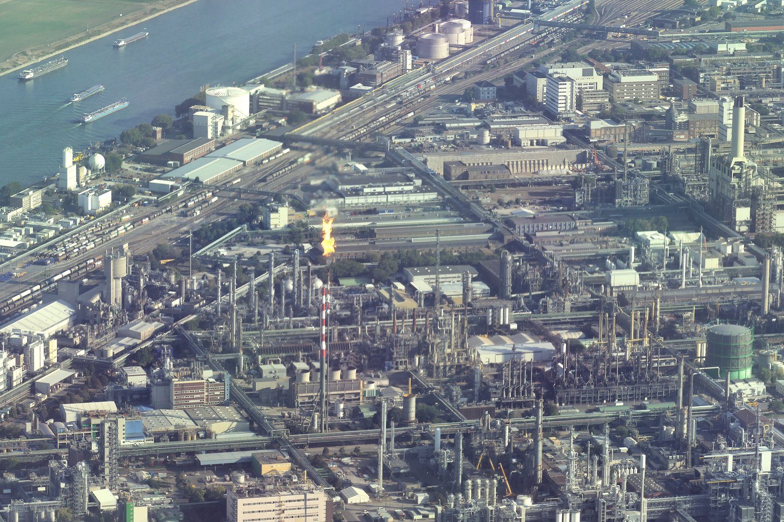 A steam cracker at BASF's Ludwigshafen complex, Germany