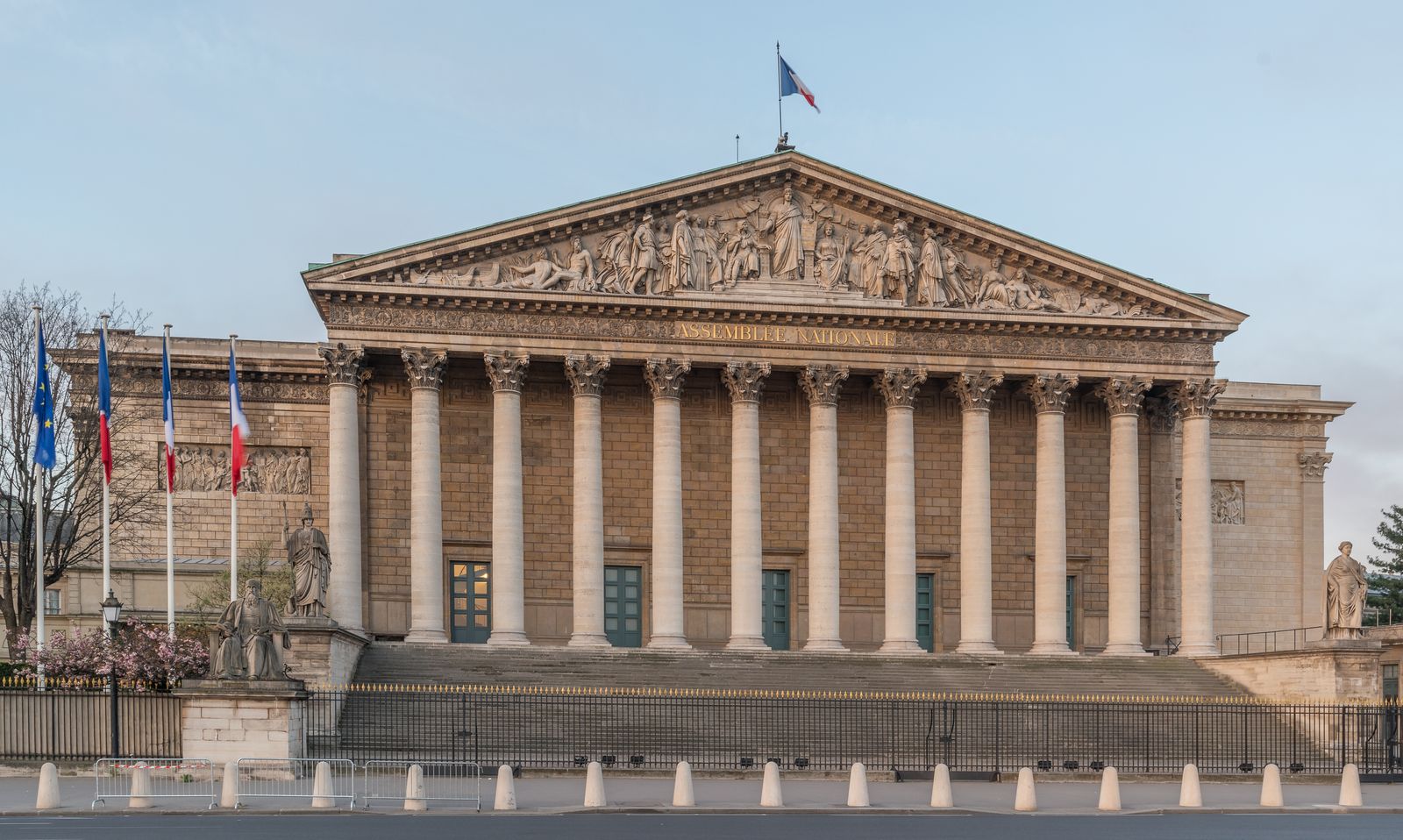 The Palais Bourbon in Paris, seat of the French National Assembly