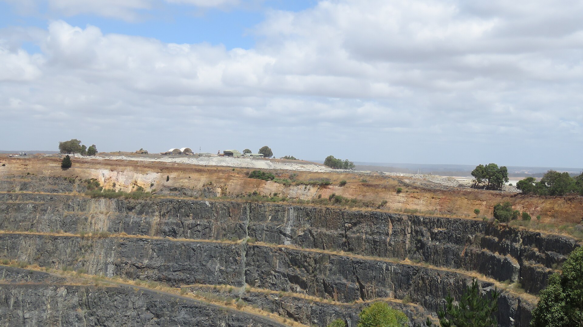 The open pit of the Greenbushes lithium mine in Western Australia
