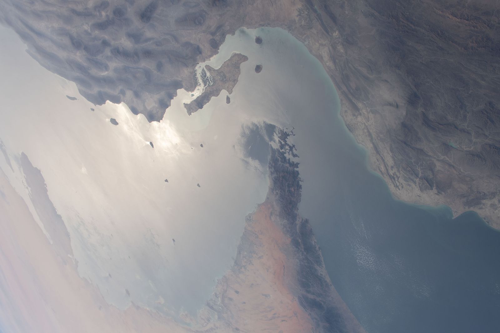 The Strait of Hormuz seen from space