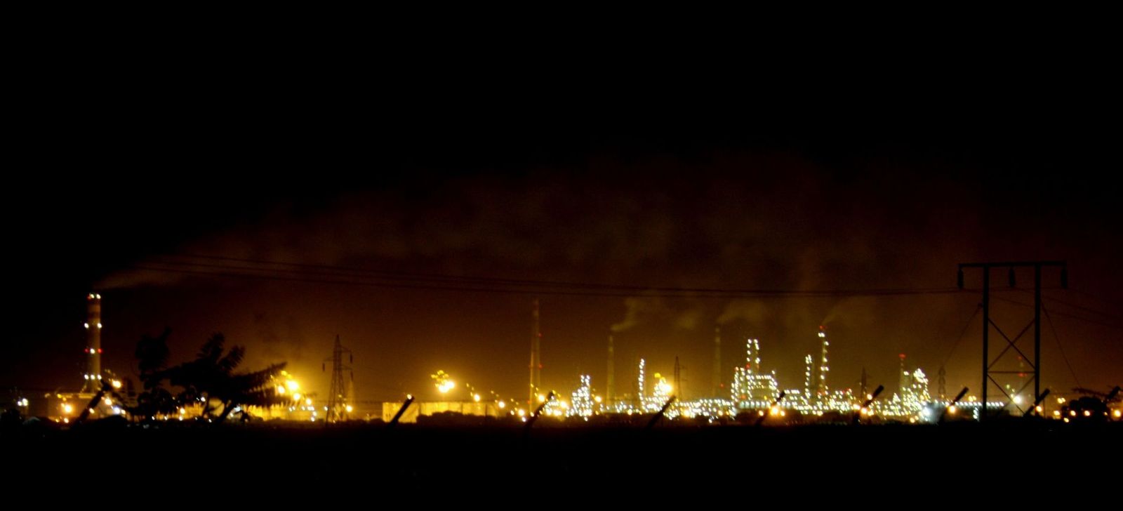 An oil refinery in India