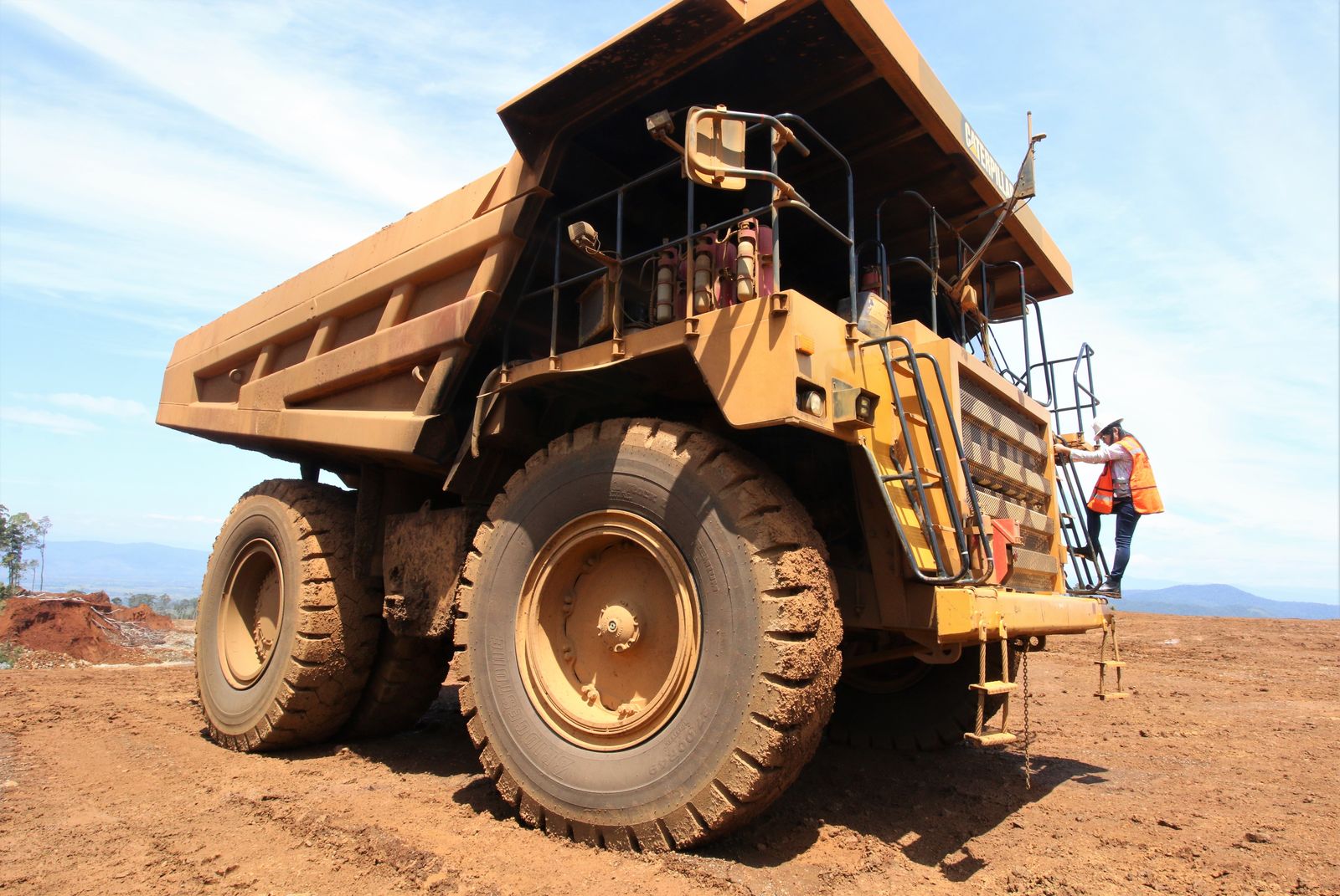 A haul truck at a nickel mine in Sulawesi, Indonesia