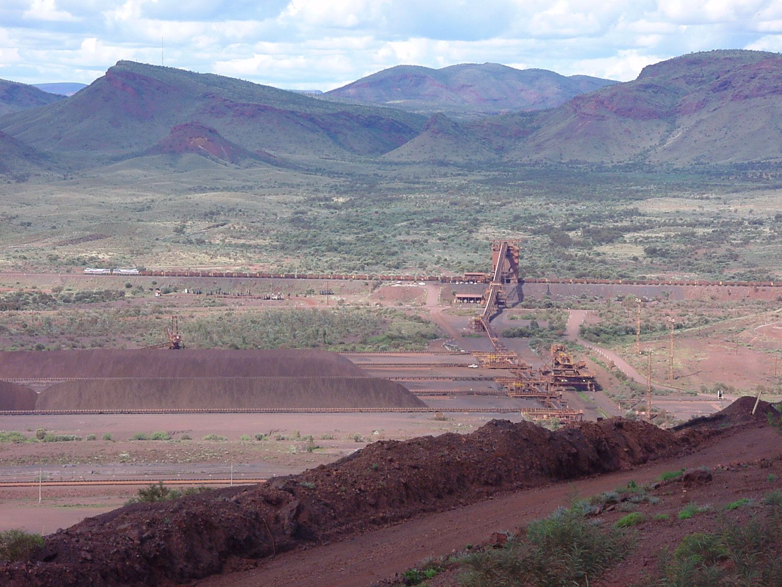 An iron ore mine in the Pilbara region of Western Australia